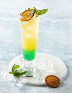 Yaşıl jasmin çayı, evsayağı limonad, bobajoy yaşıl alma