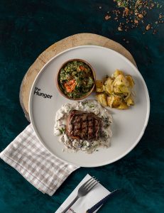 Sotelənmiş təzə kartof, sotelənmiş ispanaq